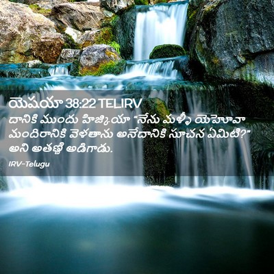 Picture 02 - యెషయా 38:22 TELIRV - దానికి ముందు - Bible Verse Picture