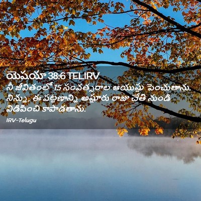 Picture 02 - యెషయా 38:6 TELIRV - నీ జీవితంలో 15 - Bible Verse Picture
