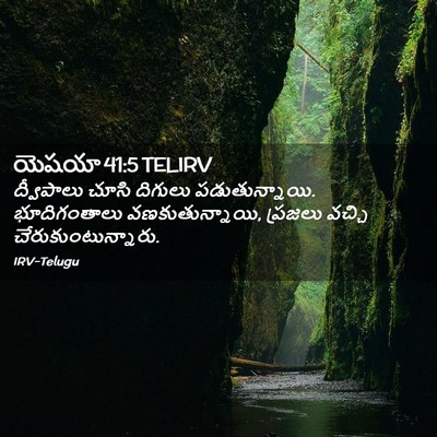 Picture 02 - యెషయా 41:5 TELIRV - ద్వీపాలు చూసి - Bible Verse Picture