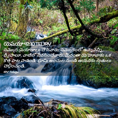Picture 02 - యెషయా 42:10 TELIRV - సముద్ర ప్రయాణాలు - Bible Verse Picture