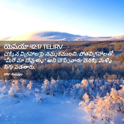 Picture 02 - యెషయా 42:17 TELIRV - చెక్కిన - Bible Verse Picture
