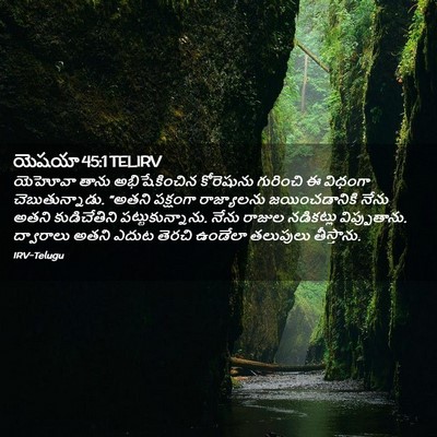 Picture 02 - యెషయా 45:1 TELIRV - యెహోవా తాను - Bible Verse Picture