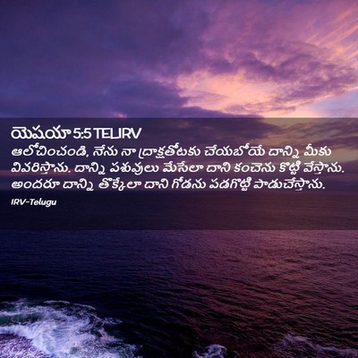 Picture 02 - యెషయా 5:5 TELIRV - ఆలోచించండి, నేను - Bible Verse Picture