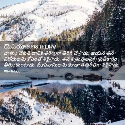 Picture 02 - యెషయా 59:18 TELIRV - వాళ్ళు చేసిన - Bible Verse Picture