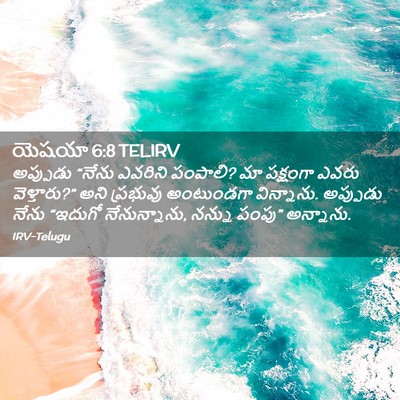 Picture 02 - యెషయా 6:8 TELIRV - అప్పుడు “నేను - Bible Verse Picture