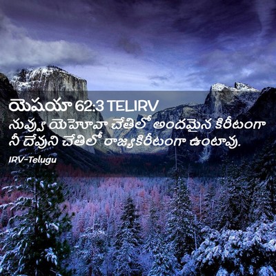 Picture 02 - యెషయా 62:3 TELIRV - నువ్వు యెహోవా - Bible Verse Picture