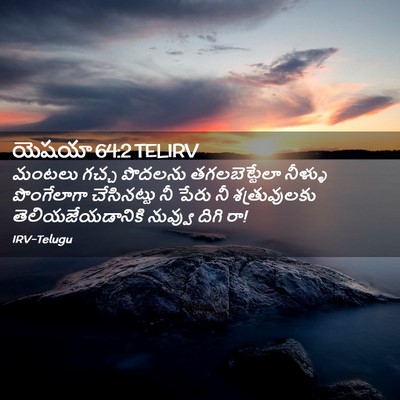 Picture 02 - యెషయా 64:2 TELIRV - మంటలు గచ్చ పొదలను - Bible Verse Picture