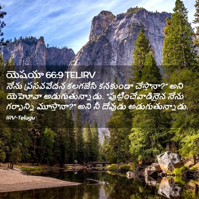 Picture 02 - యెషయా 66:9 TELIRV - నేను ప్రసవవేదన - Bible Verse Picture