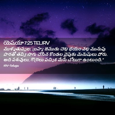 Picture 02 - యెషయా 7:25 TELIRV - ముళ్ళతుప్పల, - Bible Verse Picture