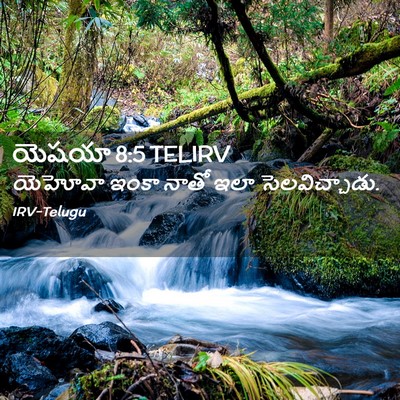 Picture 02 - యెషయా 8:5 TELIRV - యెహోవా ఇంకా నాతో - Bible Verse Picture