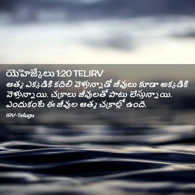 Picture 02 - యెహెజ్కేలు 1:20 TELIRV - ఆత్మ ఎక్కడికి - Bible Verse Picture