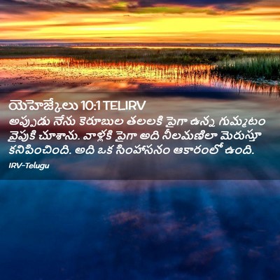 Picture 02 - యెహెజ్కేలు 10:1 TELIRV - అప్పుడు నేను - Bible Verse Picture
