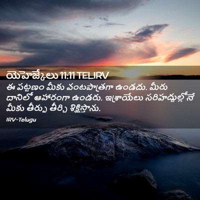 Picture 02 - యెహెజ్కేలు 11:11 TELIRV - ఈ పట్టణం మీకు - Bible Verse Picture