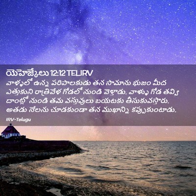 Picture 02 - యెహెజ్కేలు 12:12 TELIRV - వాళ్ళలో ఉన్న - Bible Verse Picture