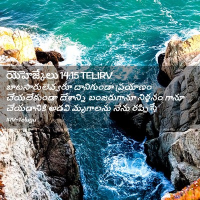 Picture 02 - యెహెజ్కేలు 14:15 TELIRV - బాటసారులెవ్వరూ - Bible Verse Picture