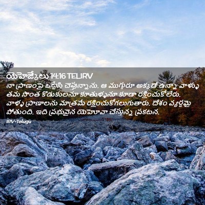 Picture 02 - యెహెజ్కేలు 14:16 TELIRV - నా ప్రాణంపై - Bible Verse Picture