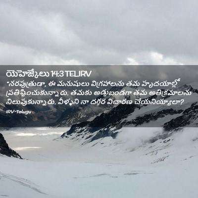 Picture 02 - యెహెజ్కేలు 14:3 TELIRV - “నరపుత్రుడా, ఈ - Bible Verse Picture