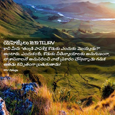 Picture 02 - యెహెజ్కేలు 18:19 TELIRV - కాని మీరు “తండ్రి - Bible Verse Picture