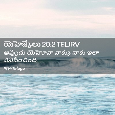 Picture 02 - యెహెజ్కేలు 20:2 TELIRV - అప్పుడు యెహోవా - Bible Verse Picture