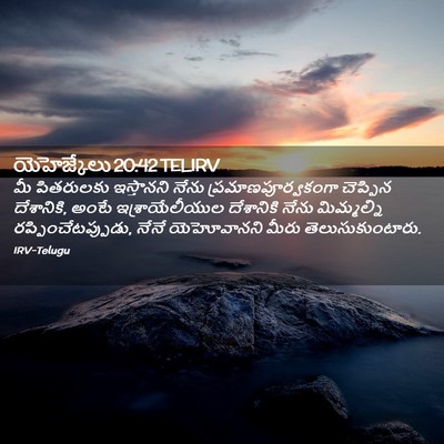 Picture 02 - యెహెజ్కేలు 20:42 TELIRV - మీ పితరులకు - Bible Verse Picture