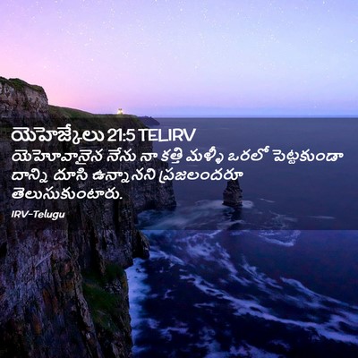 Picture 02 - యెహెజ్కేలు 21:5 TELIRV - యెహోవానైన నేను నా - Bible Verse Picture