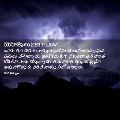 Picture 02 - యెహెజ్కేలు 22:11 TELIRV - ఒకడు తన - Bible Verse Picture