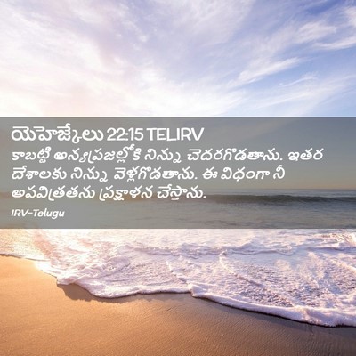 Picture 02 - యెహెజ్కేలు 22:15 TELIRV - కాబట్టి - Bible Verse Picture