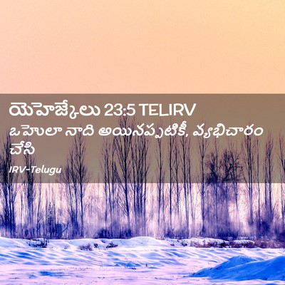 Picture 02 - యెహెజ్కేలు 23:5 TELIRV - ఒహొలా నాది - Bible Verse Picture
