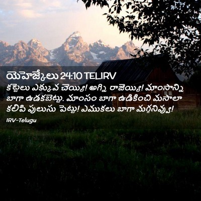 Picture 02 - యెహెజ్కేలు 24:10 TELIRV - కట్టెలు ఎక్కువ - Bible Verse Picture
