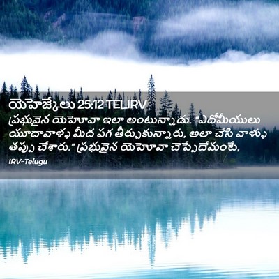 Picture 02 - యెహెజ్కేలు 25:12 TELIRV - ప్రభువైన యెహోవా - Bible Verse Picture