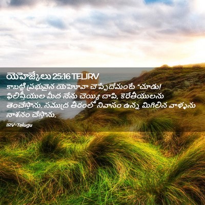 Picture 02 - యెహెజ్కేలు 25:16 TELIRV - కాబట్టి ప్రభువైన - Bible Verse Picture