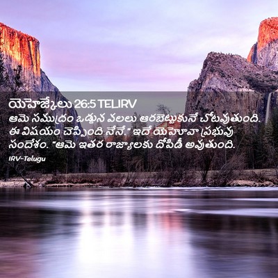 Picture 02 - యెహెజ్కేలు 26:5 TELIRV - ఆమె సముద్రం - Bible Verse Picture