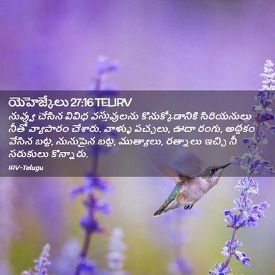 Picture 02 - యెహెజ్కేలు 27:16 TELIRV - నువ్వు చేసిన - Bible Verse Picture