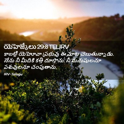 Picture 02 - యెహెజ్కేలు 29:8 TELIRV - కాబట్టి యెహోవా - Bible Verse Picture