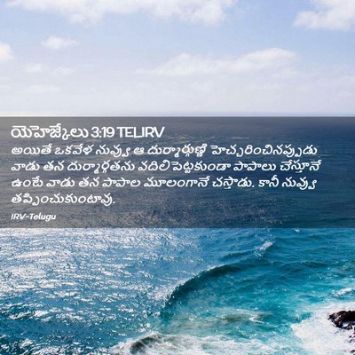 Picture 02 - యెహెజ్కేలు 3:19 TELIRV - అయితే ఒకవేళ - Bible Verse Picture