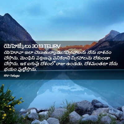 Picture 02 - యెహెజ్కేలు 30:13 TELIRV - యెహోవా ఇలా - Bible Verse Picture