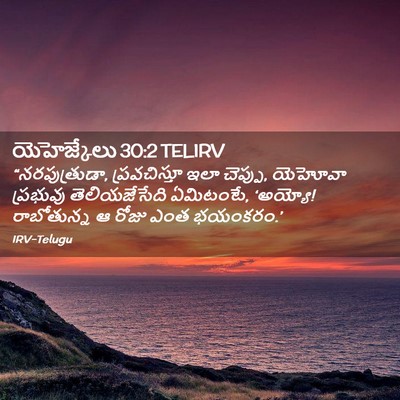 Picture 02 - యెహెజ్కేలు 30:2 TELIRV - “నరపుత్రుడా, - Bible Verse Picture