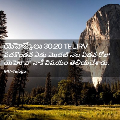Picture 02 - యెహెజ్కేలు 30:20 TELIRV - పదకొండవ ఏడు మొదటి - Bible Verse Picture