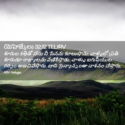 Picture 02 - యెహెజ్కేలు 32:12 TELIRV - శూరుల కత్తితో - Bible Verse Picture