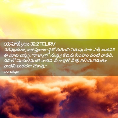 Picture 02 - యెహెజ్కేలు 32:2 TELIRV - నరపుత్రుడా, - Bible Verse Picture