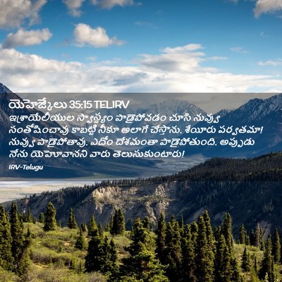 Picture 02 - యెహెజ్కేలు 35:15 TELIRV - ఇశ్రాయేలీయుల - Bible Verse Picture