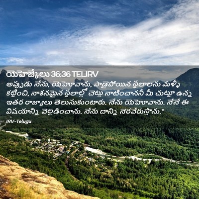 Picture 02 - యెహెజ్కేలు 36:36 TELIRV - అప్పుడు నేను, - Bible Verse Picture