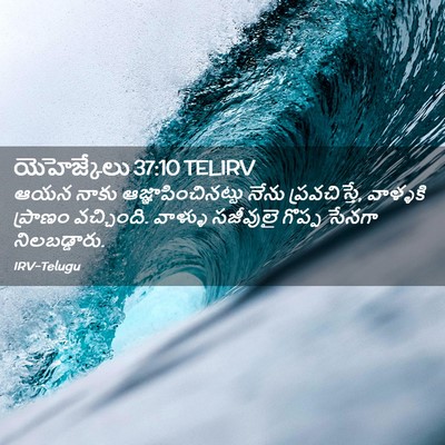 Picture 02 - యెహెజ్కేలు 37:10 TELIRV - ఆయన నాకు - Bible Verse Picture