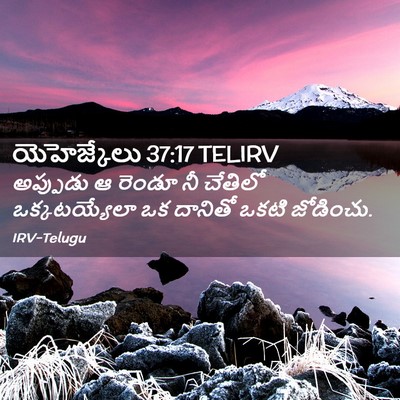 Picture 02 - యెహెజ్కేలు 37:17 TELIRV - అప్పుడు ఆ రెండూ నీ - Bible Verse Picture
