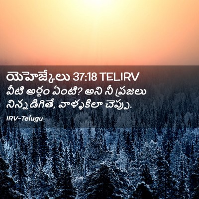 Picture 02 - యెహెజ్కేలు 37:18 TELIRV - వీటి అర్థం ఏంటి? - Bible Verse Picture
