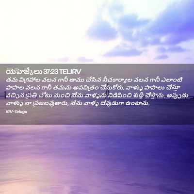 Picture 02 - యెహెజ్కేలు 37:23 TELIRV - తమ విగ్రహాల వలన - Bible Verse Picture