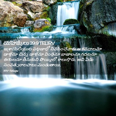 Picture 02 - యెహెజ్కేలు 39:9 TELIRV - ఇశ్రాయేలీయుల - Bible Verse Picture
