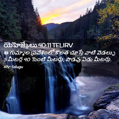 Picture 02 - యెహెజ్కేలు 40:11 TELIRV - ఆ గుమ్మాల - Bible Verse Picture