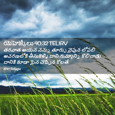 Picture 02 - యెహెజ్కేలు 40:32 TELIRV - తరవాత ఆయన నన్ను - Bible Verse Picture