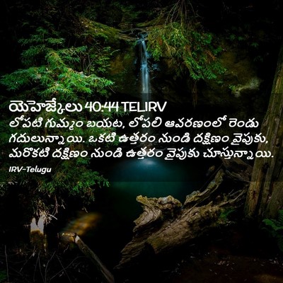 Picture 02 - యెహెజ్కేలు 40:44 TELIRV - లోపటి గుమ్మం బయట, - Bible Verse Picture